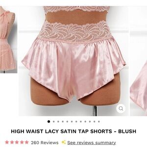 Mentionables Pink Lingerie Set Bralette and Shorts NWOT